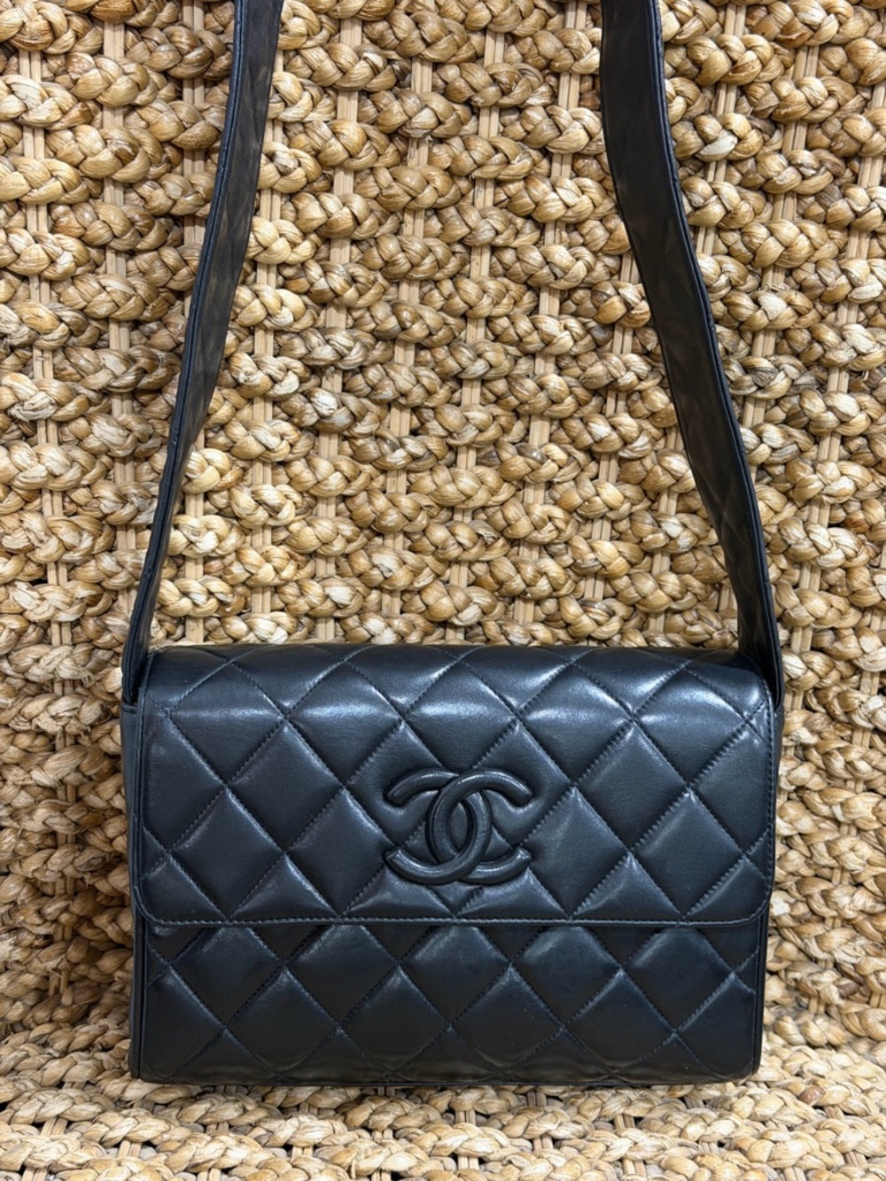 Vintage Chanel Quilted Lambskin Leather Bag